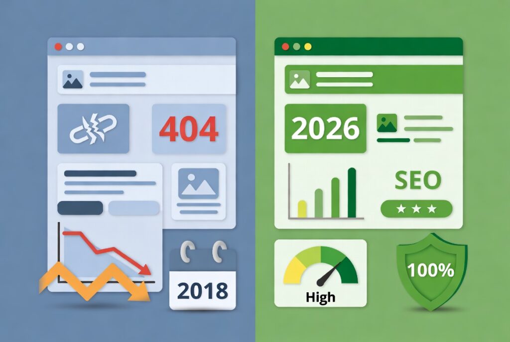 before and after content update before and after content update