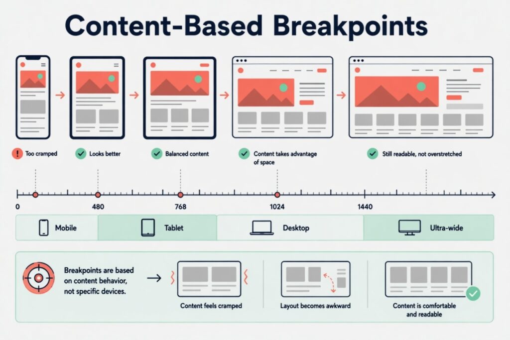content based breakpoints