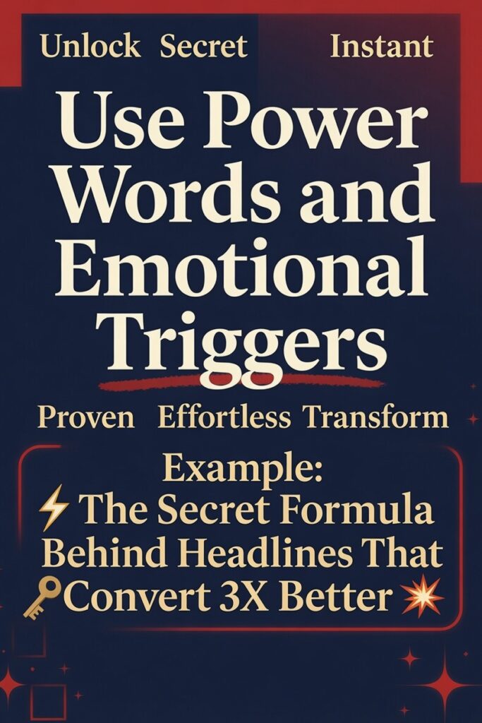 use power words and emotional triggers